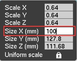 3d打印机打印尺寸对比图